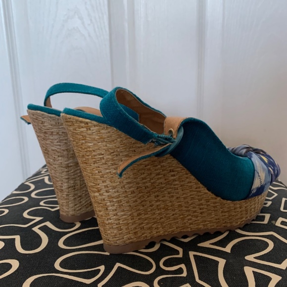 Charlotte Russe - Blue Wedges - Picture 5 of 5